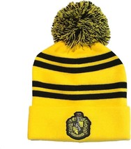 HARRY POTTER House Beanie Hat HUFFLEPUFF Badge Unisex One Size - $430.45 MXN
