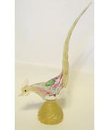 Glass Rooster Figurine Large Multicolor 12 Inch Tall - £43.24 GBP