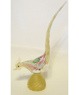 Glass Rooster Figurine Large Multicolor 12 Inch Tall - $75.44 CAD