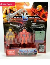 He-Man Vs Beast Man Mega Construx 2 pack figure set GNN73 MOTU - £15.62 GBP