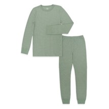 New Athletic Works Boys Youth Performance Thermal Underwear Set Green Me... - $9.50