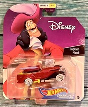 Disney Hot Wheels Character Cars Captain Hook 1:64 Diecast Series 6 (4/6... - £31.36 GBP
