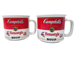 Campbell’s Homestyle Soup Vintage 1989 Set of 2 Coffee Soup Mugs 14 oz. ... - £15.69 GBP
