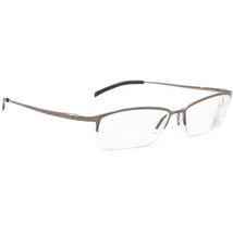 Tag Heuer Eyeglasses TH 4203 003 Gunmetal Half Rim Metal Frame 55[]15 135 - £240.54 GBP