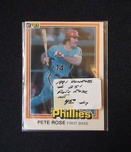1981 Donruss #251 Pete Rose Phillies Baseball Card (Nm/M) Vintage Vtg Old Mlb - £3.52 GBP