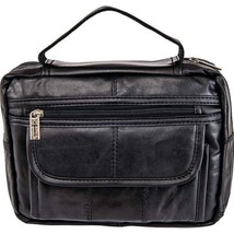 Black Solid Genuine Leather Bible Cover - €37,52 EUR