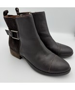 Donald J Pliner Primo Womens Buckles &amp; Straps Biker Ankle Booties Brown ... - $774.33 MXN