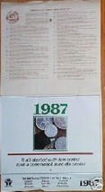 Sask Credit Union 50 Years 1937-87 Calender - £7.85 GBP