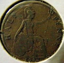 1927 Great Britain-Half Penny-Fine detail - £1.19 GBP