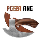 Hand-Forged Viking Pizza Axe – Stainless Steel Blade with Rosewood Handle - €35,18 EUR