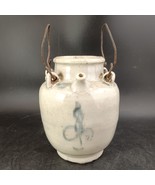 Antique Chinese porcelain water jar blue white Ming Dynasty 17thC 5x4 OBO - $576.03 CAD