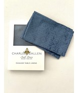 Charles Gallen Set of 4 Irish Linen Damask Avondale Blue 17&quot; x 17&quot; - $79.17