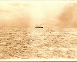 RPPC Steamer Pesca Barca IN Ghiaccio Alaska Ak Unp 1920s Cartolina - $20.46