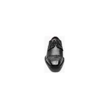 Stacy Adams Tedesco Cap Toe Oxford Lizard Leather Dress Shoes Black 25630-001 image 7