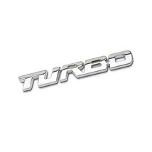 TURBO 3D  Sticker Car Body Emblem Decal Electroplating Zinc Alloy Car Tailgate   - £34.79 GBP