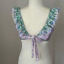 Fillyboo Tea Cup Ruffle Tie Front Bikini Top Medium NWOT - $74.99