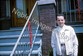 1959 Man at Home 2841 S. Kedvale South Lawndale Chicago Kodachrome 35mm Slide - £2.72 GBP