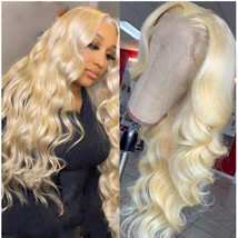  Long Wavy Golden Blonde Hair Wig   Back Length Hair - $44.99