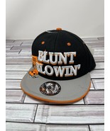 Blunt Blowin Bull Got High Orange Embroidered Snapback Cap Hat - $38.26 CAD