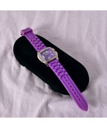 Fashion Watch Purple rubber Band Never Used Untested - £7.20 GBP