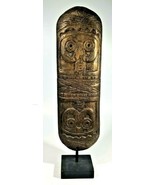 Aztec Art Statue on Stand Rustic Painted 19&quot; - $44.54
