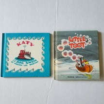 Lot of 2 Children&#39;s Books Little Toot Katy And The Big Snow Hardcover - £11.86 GBP