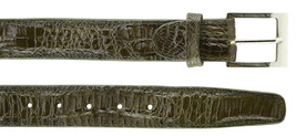 Men&#39;s Belvedere Belt Genuine Caiman Crocodile up to Size 44 Olive Style 1999 - £236.25 GBP
