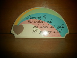 1969 House Of Lloyde Rainbow Plaque with Poem - $5.00