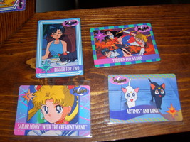 Lot of 4 Sailor Moon trading cards Lot #5 - £7.82 GBP