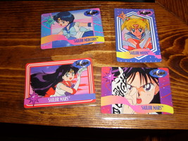 Lot of 4 Sailor Moon trading cards Lot #6 - £7.82 GBP