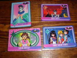 Lot of 4 Sailor Moon trading cards Lot #7 - £7.92 GBP