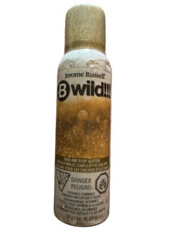 New Sealed Jerome Russell B Wild!!! Gold Hair and Body Glitter 3.5 oz - $2.39