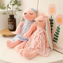 14&quot; Plush Bunny Rabbit Stuffed Toy- Floppy Ears - Easter, Nursery, Birthday Gift - £10.56 GBP