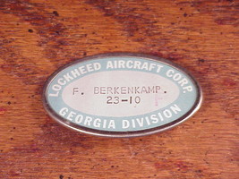 Lockheed Aircraft Corporation Name Badge, Georgia Division - £6.99 GBP