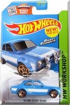 Hot Wheels - &#39;70 Ford Escort RS1600: HW Garage #221/250 (2015) *Blue Edition* - £2.39 GBP