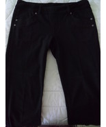 ATHLETA BLACK VELVETY SOFT STRETCH LONG WOMEN&#39;S PANTS SIZE MP - £39.95 GBP