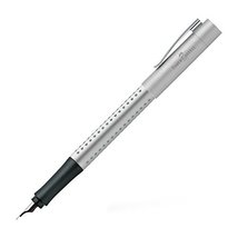 Faber Castell 140992 EF Fountain Pen, Extra Fine Point, Grip 2011, Silver, Dual  - £23.60 GBP
