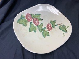 Red Wing Pottery Dinnerware Pink Morning Glory Dinner Plate - £7.46 GBP