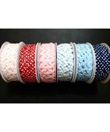 Ribbon Trim Wavy Serpentine Zig Zag Wave for Border Polka Dot Baby - $35.35 MXN