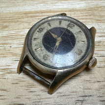 Vintage Benrus Men Gold Plated Hand Wind Mechanical Watch~For Parts Repair - $36.09