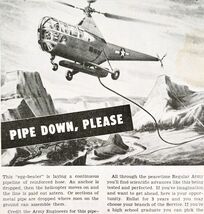 1948 US Army Air Force Recruitment Advertisement Military Helicopter E2H1 - $11.25