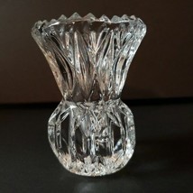 Princess House Bud Vase Toothpick Holder Lead Crystal Glass 3 1/8&quot; Vintage - £13.13 GBP