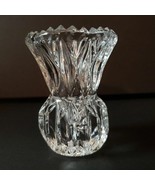 Princess House Bud Vase Toothpick Holder Lead Crystal Glass 3 1/8&quot; Vintage - £12.95 GBP
