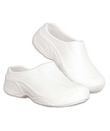 Comfort Lite Clogs, Shock Absorbing, Anti Bacteria, Non Slip in White/Free Socks - $29.99