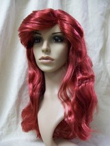 Child Dark Red Lil Mermaid Wig Little Princess Ariel Poison Ivy Batgirl Widow - £11.67 GBP