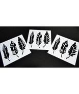 Feather 15Pack Vinyl Airbrush Stencils Feathers 10 Mil Spray paint stenc... - $130.40 MXN