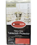 Crystal Clear Tablecloth Protector Oblong 60 x 108 inch Oblong - £10.11 GBP