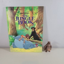 Jungle Book Lot Toy Figure Baloo Bear 3&quot; Tall 2015 and Jungle Book Hardcover - £10.75 GBP