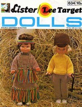 Vintage Knitting pattern Dolls Indian outfit or Riding outfit. Lister 634. PDF - $2.15