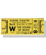 1965 DURFEE THEATRE TICKET,Fall River,MA,Sound Of Music - £39.28 GBP